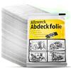 ToolSpace 50 Pezzi Telo di Protettivo 4 x 5 m Copritutto per Pittura Verniciatura Restauro - Pellicola Trasparente Protezione per Mobili e Pavimento Pareti - Impermeabile Polvere - Interno Esterno