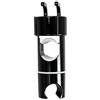 Tenbrachian Supporto Soffione Doccia, Supporto Doccia Regolabile, Porta Doccino per Doccia 18-25 mm, Supporto Doccetta con Gancio Senza Foratura Rotazione a 360° per Doccia Manuale Barra(Nero)