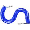 Jiakalamo Tubo ad aria compressa a spirale, 10 m, diametro interno 5 mm, connettore 1/4 pollici, protezione antipiega