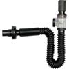 shawoo Tubo di scarico universale per lavabo, diametro di 3,8 cm, in plastica, flessibile ed espandibile, per cucina, bagno, lavello, controllo degli odori, porta in gomma per tubi di prolunga di attracco