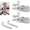 Yitexin 2 Set estrattore viti danneggiate, 1/2 & 3/4 rubinetto estrattore viti spanate, Easy Out Bolt Broken Key Thread Removal Tool per uomini regalo acqua tubo in PVC (Argento)