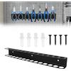 BigKing Utensili da parete, 40 cm, scaffale da parete, portautensili, strumento a mano, martello, pinza per cacciavite, chiave, martello, strumento a mano (14 fori, organizer per pinze)