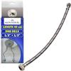 MONTERAL Tubo Corazzato 40 cm F 1/2" x F 1/2" DN8 DE13 - Tubo Flessibile Realizzato in Acciaio Inox con Intervallo di Pressione di Esercizio Max 10 bar e Temperatura Max +70°C - Garanzia di 10 Anni - MONTERAL