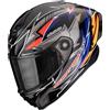 SCORPION Casco EXO-RACE AIR MOVE ON Nero Blu Arancione SCORPION