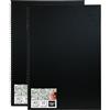 Artme Carnet da Schizzo A2 Verticale - Blocco per Schizzi e Disegno a spirale, 30 fogli, 160 g/m² - Ideale per schizzi, bozzetti e pittura(A2 x 2)