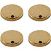 Enwye Copricerniera per Sedile WC 4 Pezzi, Copricerniera Decorativi per Fissaggio Superiore, Copricerniera per Fissaggio Sedile WC Oro