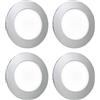 Leddy Living 4 PZ Faretti LED Incasso NIX ANIDEA SL-SLN0005 2W 150LM 220V 6000K IP44 Ultrasottili Ø73mm con Trasformatore Integrato Luce Bianca Fredda per Interni (4)