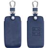kwmobile Custodia Compatibile con Renault con 4 tasti Smart Key (solo Keyless Go) - Cover Chiavi Auto Protezione Copri Telecomando - Copri Chiave Copertura blu scuro