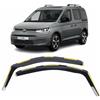AirTwin Set di 2 deflettori d'aria compatibili con Volkswagen Caddy e Ford Tourney Connect 2021-2025 in acrilico per visiere laterali VW Caddy