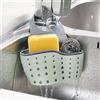 NONE Porta lavello da cucina Cestello di scarico sospeso Scaffale regolabile in spugna per sapone Organizzatore Porta rubinetto per bagno Accessori da cucina