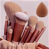 NONE Set di pennelli per trucco Morbido e soffice Professiona Fondotinta cosmetico in polvere Ombretto Kabuki Miscelazione Pennello per trucco Strumento di bellezza Trucco