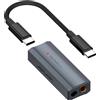 Fosi Audio DS2 2024 Nuovo Mini Audio USB DAC Amplificatore per cuffie DSD DAC Amp Supporto 32bit/384kHz con doppi uscite da 3,5 mm e 4,4 mm