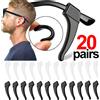 NONE 2/40pcs Gancio per l'orecchio in silicone Occhiali antiscivolo Gamba Manicotto per l'orecchio Staffa di fissaggio Occhiali da sole Accessori Grip Anti-caduta Supporto per occhiali