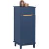 SoBuy BZR114-B Armadio per lavanderia con borsa per la biancheria pieghevole cassapanca per la biancheria raccoglitore per la biancheria cesto per la biancheria armadio per il bagno Blu