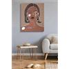 Dmora - Quadro Beverino, Dipinto da parete, Pannello ornamentale, Accessorio decorativo, 80 x 3 h100 cm, Marrone