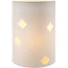 Gilde Lampada in porcellana Ellipse moderna, altezza 28 cm