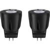 noobibaba MR8 12V Lampada LED, Lampadina LED MR8 Bianco Caldo 2700K 2W 12V Base GU4, Sostituto di lampade alogenide 10W 20W, Angolo di emissione 30° Non regolabile 2 pezzi