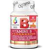 Colours of Life Vitamine B Complex - Integratore di Vitamine del Gruppo B supporta il sistema immunitario - riduzione di stanchezza - Senza Glutine e Vegano, 60 Compresse