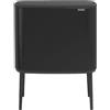 BRABANTIA PATTUMIERA BO TOUCH, 11 + 23 LT NERO