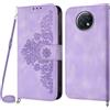 Netany Cover per Xiaomi Redmi Note 9T con Cordino, Flip Portafoglio Custodia in Pelle, [2 Porta Carte][Chiusura Magnetica],Custodia Libro Antiurto Cover con Laccio per Xiaomi Redmi Note 9T (Viola)