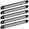 Tecmojo Pannello vuoto 1U, piastra di montaggio su rack per server rack da 19, rack di rete, involucri e armadi, nero (confezione da 5 pezzi)