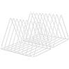 Xihaoer 2pcs portariviste portariviste, scaffale per Desktop in Ferro scaffale scaffale Multifunzione Triangolo organizzatore File Decorazioni per Ufficio a casa (Bianco)