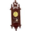 HOMSFOU Orologio per la casa delle bambole in scala 1:12 Vintage Doll House Orologio da pavimento in legno Mobili per la casa delle bambole Giocattoli Accessori