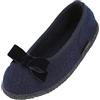 HAFLINGER Slipper Fiocco Pantofole in Feltro Ballerina, celeste, 36 EU