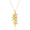 Aobei Pearl Dichiarazione foglia ciondolo collane lunghe dolci oro catena maglione collane multi-strato Y collana per le donne Boho moda gioielli