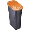M HOME - ECOBIN 15 L PATTUMIERA RACCOLTA DIFFERENZIATA 22,4X31X42 CM. COLORE GRIGIO/ARANCIONE