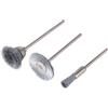 WOLFCRAFT - SET DI 3 MINISPAZZOLE CON FILO D'ACCIAIO DA Ø 5 | 15 | 20 MM. 2114000
