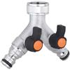 CLABER - PRESA RUBINETTO A 2 VIE REGOLABILI IN OTTONE CROMATO 9602