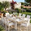 VACCHETTI TAVOLO MONTEREY ALLUNGABILE BIANCO 64624 220/280x100cm