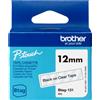 BROTHER Nastro Brother BTAG-131 Nero trasparente 1,2 cm