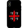 SARDEGNA 4 Mori Sardegna Bandiera retro stampa Sardegna regalo Custodia per iPhone X/XS
