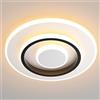 MELAYR Plafoniera LED Soffitto Moderna 23W, 3000K/4500K/6500K Lampada 2300lm CRI≥80, Lampadario per Soggiorno, Camera da Letto, Ufficio, Cucina e Corridoio con Funzione Memoria Bianco