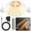 Taormey Striscia LED con Sensore di Movimento 6M, Striscia LED per Letto a Controllo Dual con Sensore PIR, Striscia LED a Temperatura Calore Attivata dal Movimento per Camera da Letto, Comodino, Scala