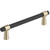 Amerock BP36859FBBBZ | Mergence 5-1/16 pollici (128 mm) Centro-centro nero opaco/oro Champagne Pull | Hardware per mobili | Maniglia per cassetti
