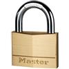 Master Lock 170EURD Lucchetto con Chiavi in Ottone, Oro, 9.8 x 7 x 1.9 cm