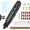 HARDELL 4V Mini Trapano a Batteria, 5 Velocità Mini Trapano Elettrico, Display Digitale, Utensile Rotante Multifunzione con 69 Accessori per Incisione,Taglio, Smerigliare, Lucidatura, Sabbiatura, etc