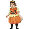 FIESTAS GUIRCA | Costume di Zucca per Bebè (12-18 Mesi) - Vestito e Diadema - Costumi di Halloween per Bambine Piccole - Ideale per Feste in Maschera e Celebrazioni Infantili - Arancione e Verde