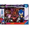 Ravensburger - Puzzle XXL Sonic Prime | Puzzle 9 Anni In Su | Puzzle Bambini Da 300 Pezzi In Regalo | Regalo Bambino 9 Anni 49 X 36 Cm | Puzzles Ravensburger