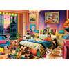 HUADADA Puzzle 1000 pezzi Puzzle Regalo Naughty Pet House Puzzle 1000 pezzi adulti