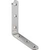 OMIDEAS 8 x Staffe Angolari (100 x 100 x 20) - Grande Staffa ad Angolo Retto a L 90° in Acciaio Inox Argento, Staffa Scaffale, Staffa d'Angolo, Rinforzo Mobili, Fai da te
