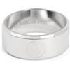 The Gift Scholars Anello a fascia con stemma del Manchester City, in acciaio inox, con licenza ufficiale, misura media, da uomo/unisex
