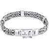 Kuzzoi Bracciale da uomo in argento sterling 925, a maglie da uomo, larghezza 8 mm, 6.69 inches, Argento sterling, Nessuna pietra preziosa