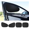 FuouYA Parasole Auto,Parasole Auto Bambini,Parasoles Auto Finestrini,4 Pezzi Tendine Sole Au-to Bambini Da Raggi Uv Per Neonati Bambinis E Animali(Universale)