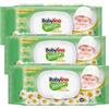 Salviette Neonato Babylino Sensitive 0% Profumo, formula 98% Naturale che ripristina il PH della pelle, 3 confezioni con chiusura salva-freschezza, 162 Salviettine
