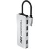 Green Cell Adattatore USB-C HUB 4 in 1, USB-C a 4 USB A 3.0, alloggiamento in alluminio, trasferimento dati fino a 5 Gbps, Plug & Play, distributore compatibile con MacBook, Dell, Lenovo, HP, ASUS 15