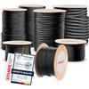 Seilwerk STANKE Corda polipropilene nero 8mm 50m - Corda per giardino, piante di pomodoro - Cavo polipropilene per agricoltura, edilizia